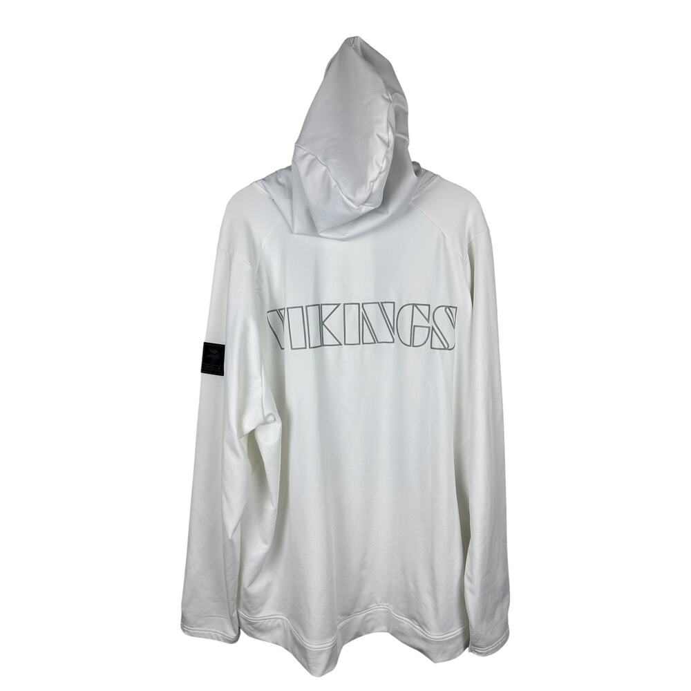 UNRL x Minnesota Vikings 2023 White Out Crossover Hoodie Mens XXL - Picture 3 of 5